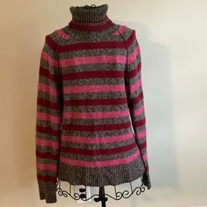 Striped Turtleneck Sweater